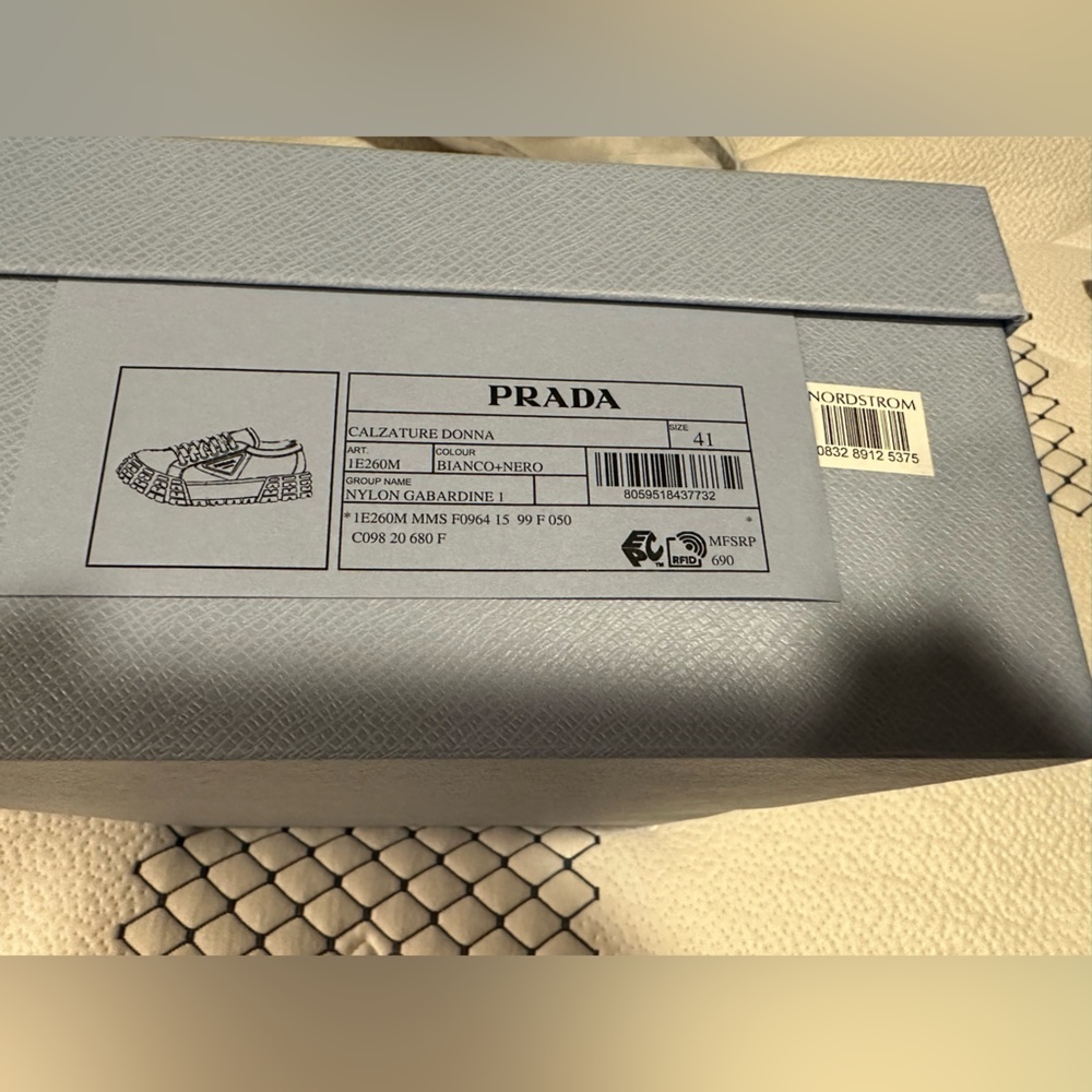 Prada Logo Lug Platform Sneaker - Picture 10 of 11